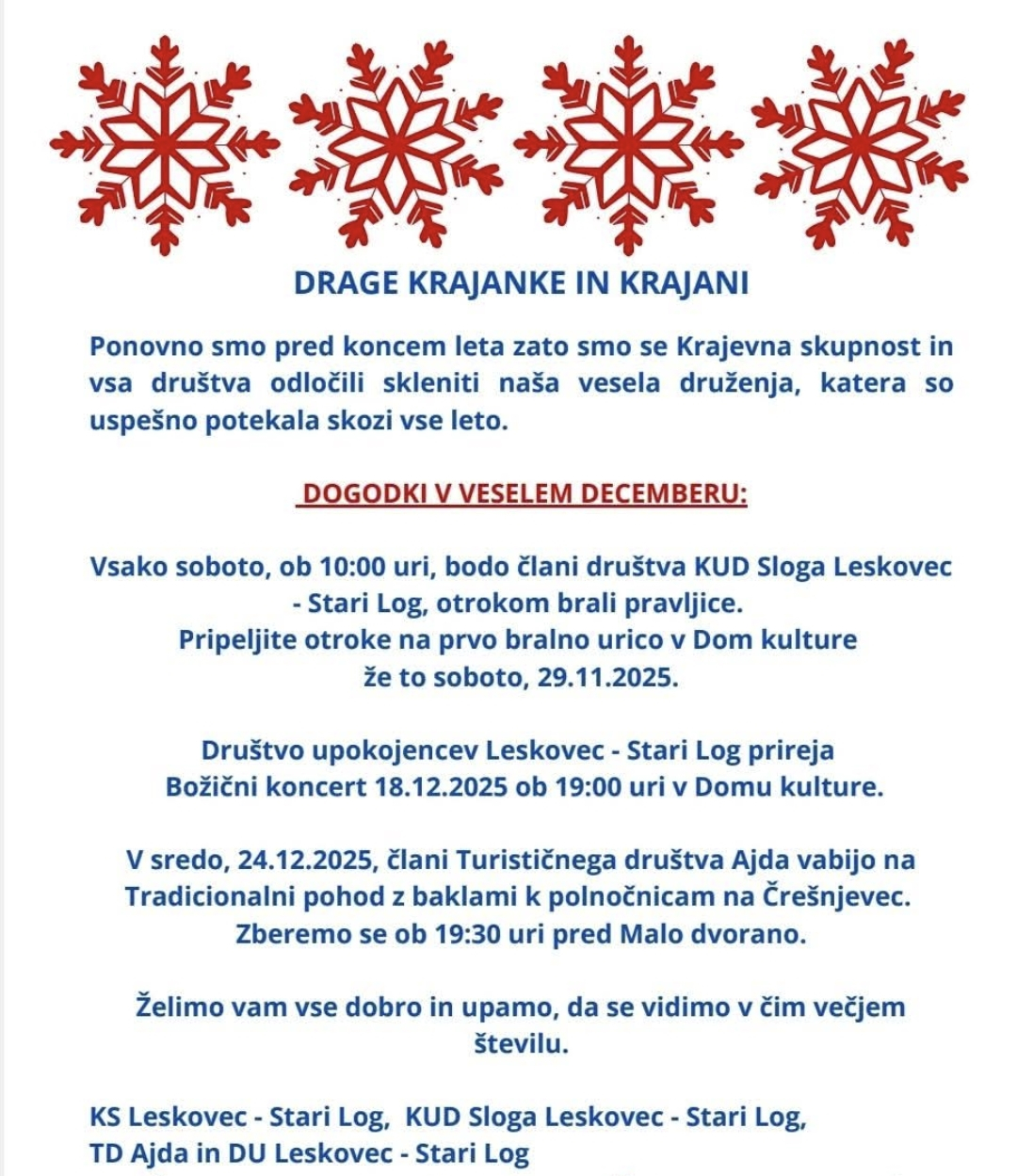 Dogodki december 2025