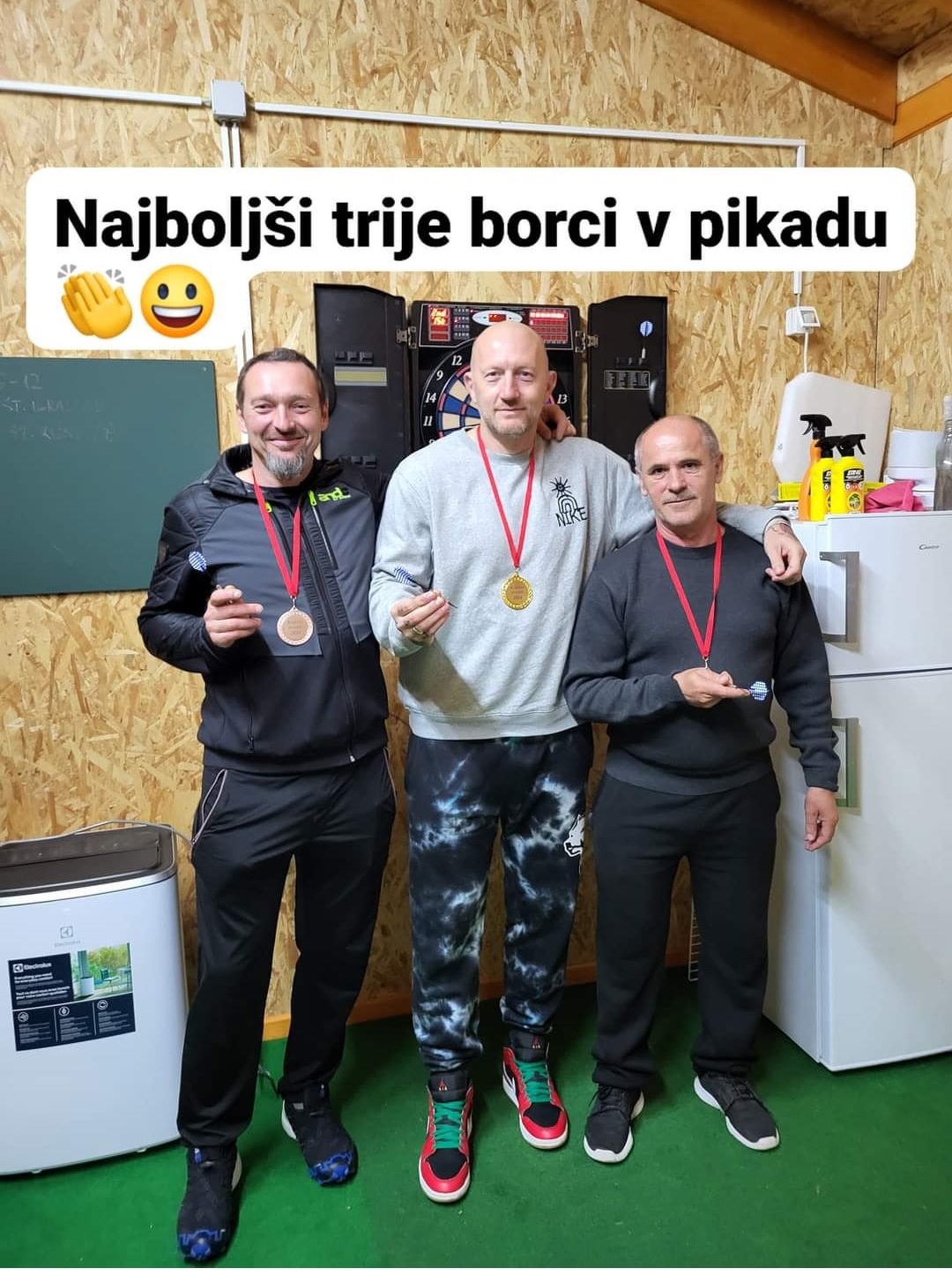 Najbolj�i trije borci v pikadu